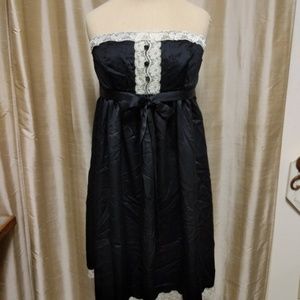 Forever 21 black strapless dress large